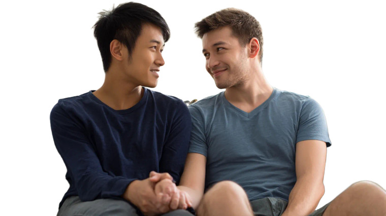 Gay Couple Talking V2 Vinyl Car Decal Sticker – Waterproof & UV-Resistant 5.4