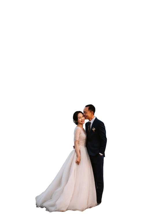 Wedding Couple Portrait V4 Vinyl Car Decal Sticker – Waterproof & UV-Resistant 4.213333333333333"