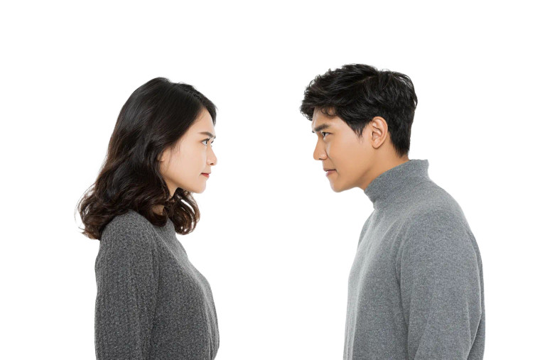 Angry Couple Argument Vinyl Car Decal Sticker – Waterproof & UV-Resistant 5.97333333333333