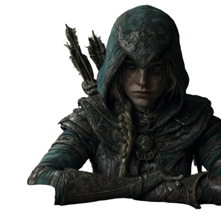 Half-Elf Hunter V3 Vinyl Car Decal Sticker – Waterproof & UV-Resistant 6.826666666666667"