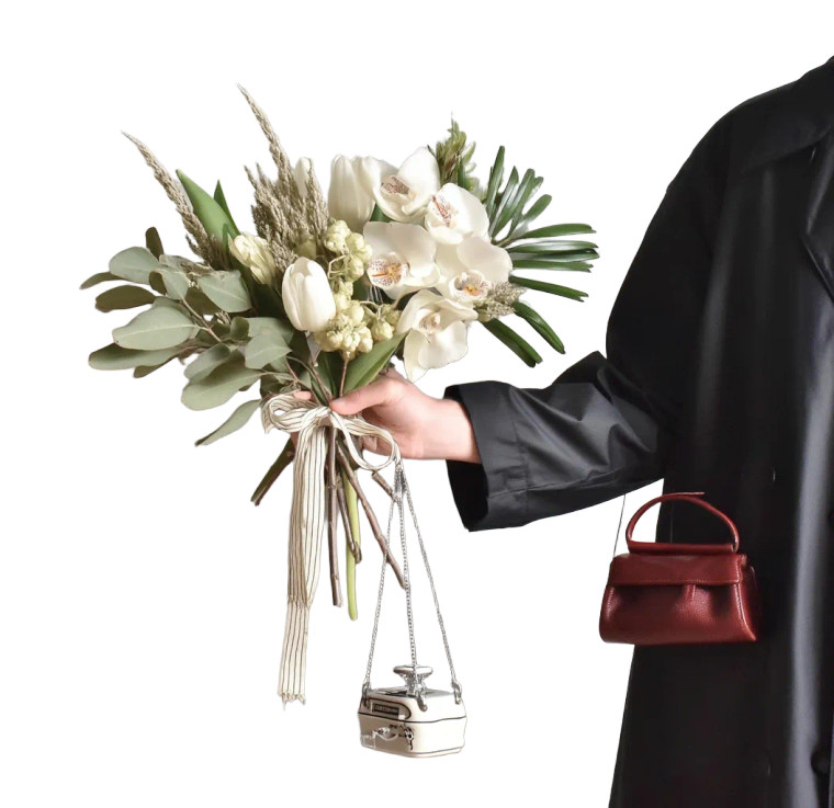 Flower Bouquet V3 Vinyl Car Decal Sticker – Waterproof & UV-Resistant 6.826666666666667"