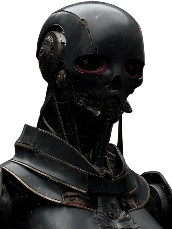 Advanced Humanoid Android Vinyl Car Decal Sticker – Waterproof & UV-Resistant 8.213333333333333"