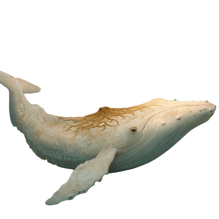 Magical Cloud Whale Vinyl Car Decal Sticker – Waterproof & UV-Resistant 3.4133333333333336"