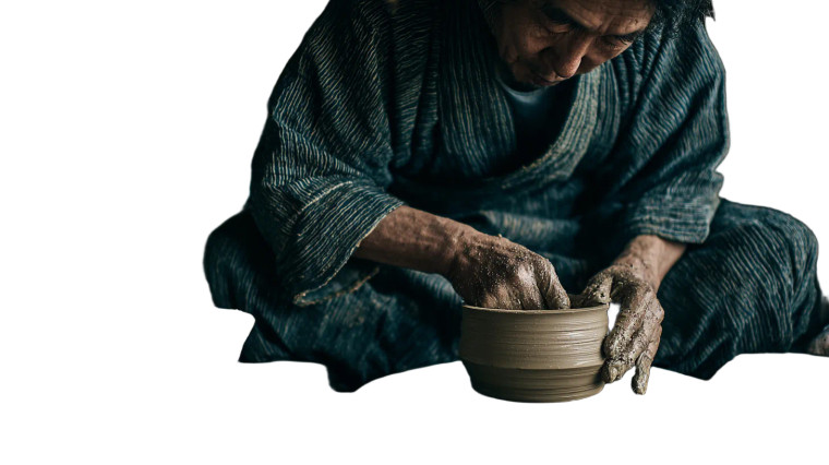 Ancient Potter At Work Vinyl Car Decal Sticker – Waterproof & UV-Resistant 5.4