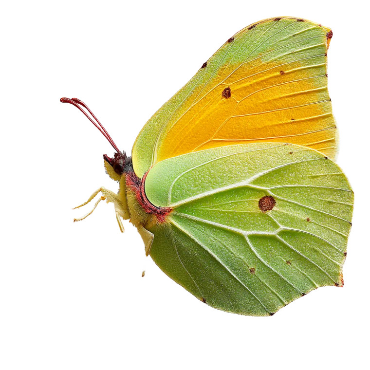 Brimstone Butterfly Vinyl Car Decal Sticker – Waterproof & UV-Resistant 6.826666666666667"