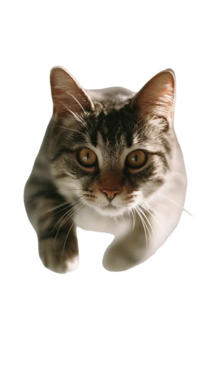 Cinematic Cat Vinyl Car Decal Sticker – Waterproof & UV-Resistant 9.706666666666667"