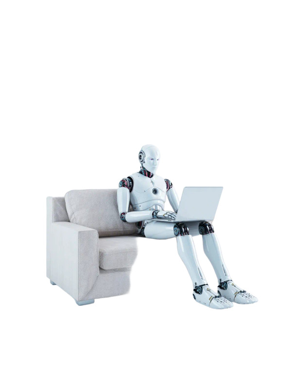 Humanoid Robot Working V2 Vinyl Car Decal Sticker – Waterproof & UV-Resistant 8.0"