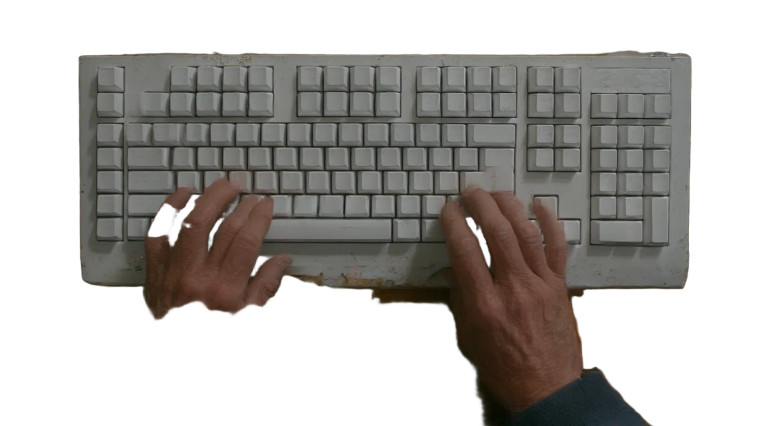 Typing Hands V9 Vinyl Car Decal Sticker – Waterproof & UV-Resistant 5.4
