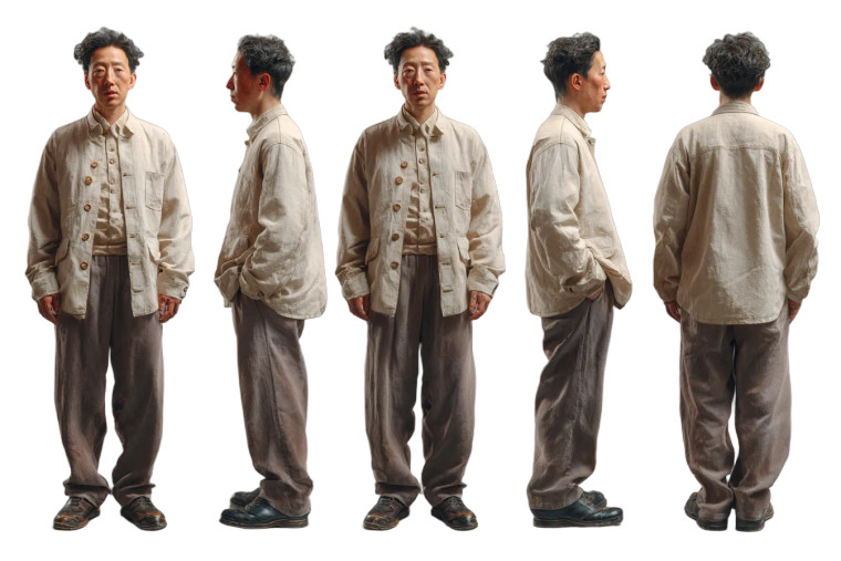 Chinese Man Turnaround Vinyl Car Decal Sticker – Waterproof & UV-Resistant 2.986666666666667"