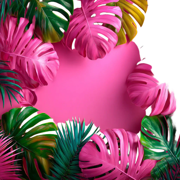 Tropical Leaf V2 Vinyl Car Decal Sticker – Waterproof & UV-Resistant 6.826666666666667"