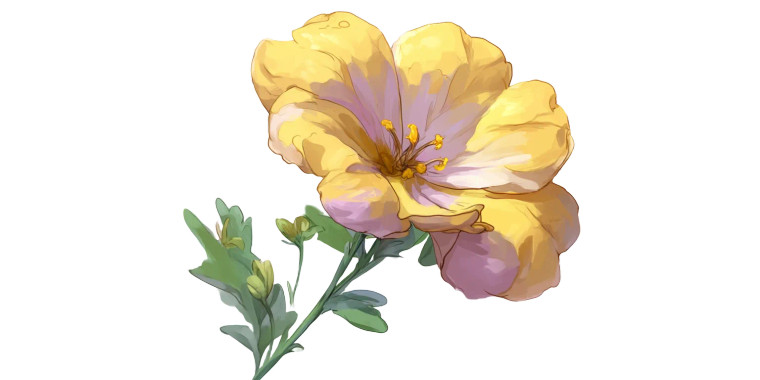 Yellow Cartoon Flower Vinyl Car Decal Sticker – Waterproof & UV-Resistant 2.56"