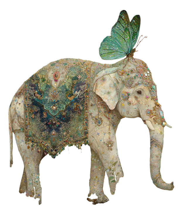 Fairy On Elephant Vinyl Car Decal Sticker – Waterproof & UV-Resistant 8.0"