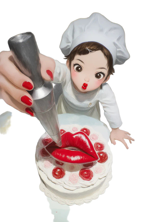 Anime Pastry Chef V2 Vinyl Car Decal Sticker – Waterproof & UV-Resistant 4.4