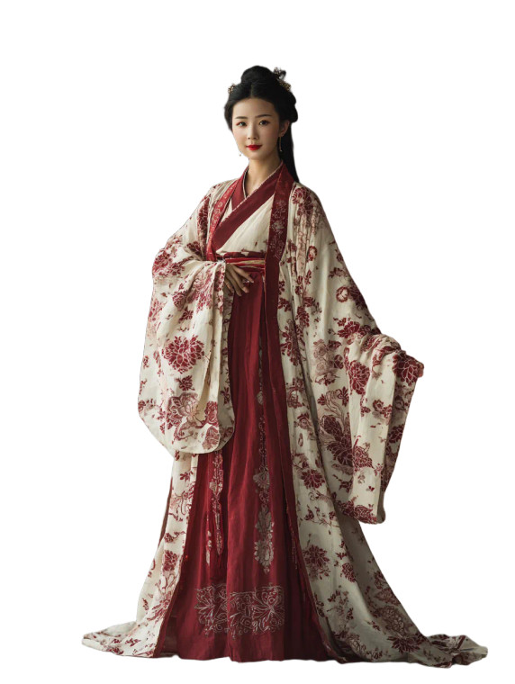 Elegant Hanfu Portrait V4 Vinyl Car Decal Sticker – Waterproof & UV-Resistant 4.1066666666666665"