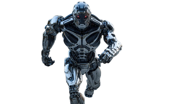 Running Robot V2 Vinyl Car Decal Sticker – Waterproof & UV-Resistant 5.4