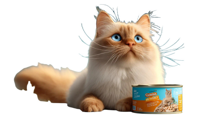 Fluffy Ragdoll Cat V8 Vinyl Car Decal Sticker – Waterproof & UV-Resistant 5.4