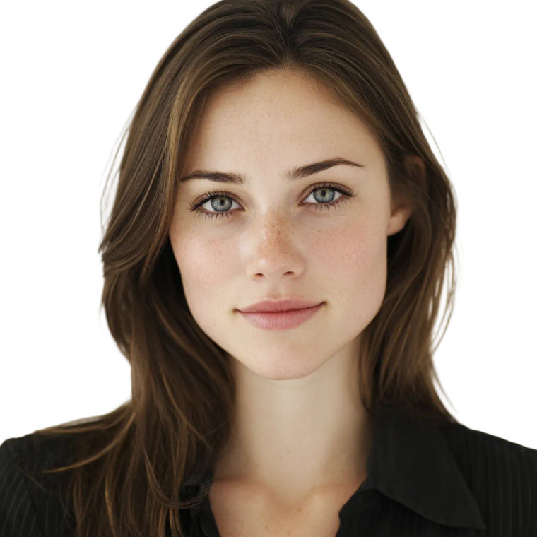 Young Woman Portrait V92 Vinyl Car Decal Sticker – Waterproof & UV-Resistant 3.4133333333333336"