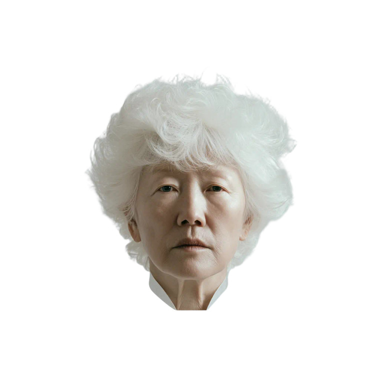 Japanese Elderly Portrait Vinyl Car Decal Sticker – Waterproof & UV-Resistant 6.826666666666667"