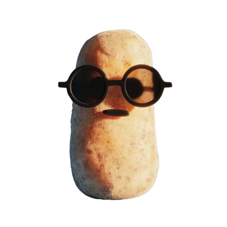 Cool Potato Vinyl Car Decal Sticker – Waterproof & UV-Resistant 6.826666666666667"