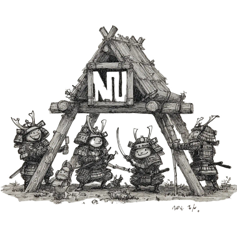 Samurai Builders V2 Vinyl Car Decal Sticker – Waterproof & UV-Resistant 3.4133333333333336"