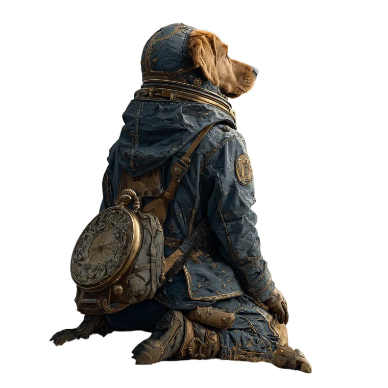 Stardust Space Dog V2 Vinyl Car Decal Sticker – Waterproof & UV-Resistant 6.826666666666667"