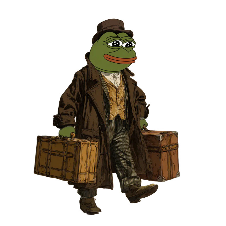 Minted Pepe Vinyl Car Decal Sticker – Waterproof & UV-Resistant 3.4133333333333336"