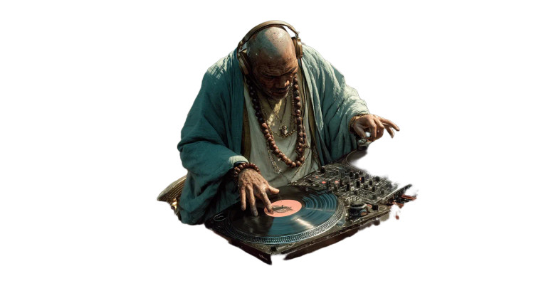 Monk Dj Scene Vinyl Car Decal Sticker – Waterproof & UV-Resistant 5.4