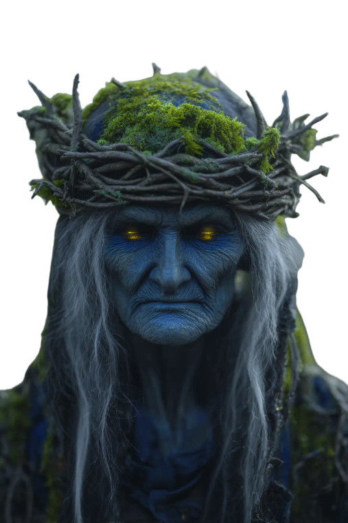 Elder Forest Witch Vinyl Car Decal Sticker – Waterproof & UV-Resistant 8.96"