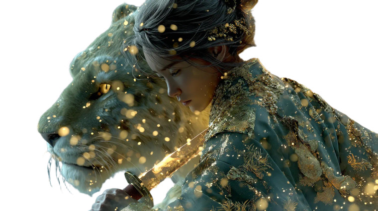 Samurai And Guardian Vinyl Car Decal Sticker – Waterproof & UV-Resistant 5.4