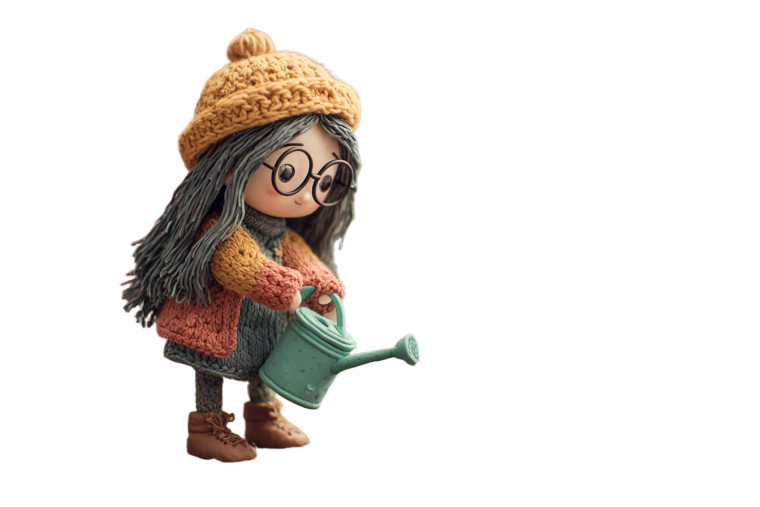 Claymation Garden Scene Vinyl Car Decal Sticker – Waterproof & UV-Resistant 2.986666666666667"