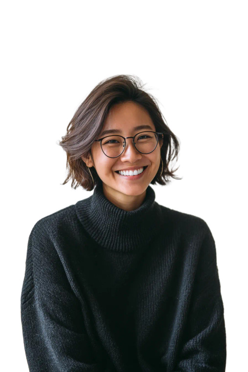 Asian Woman Portrait V86 Vinyl Car Decal Sticker – Waterproof & UV-Resistant 4.4