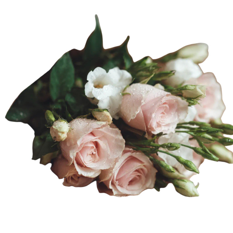 Pink Roses Bouquet V4 Vinyl Car Decal Sticker – Waterproof & UV-Resistant 3.4133333333333336"