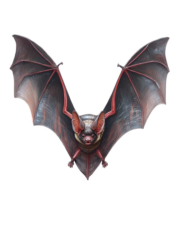 Painted Bat Sticker Vinyl Car Decal Sticker – Waterproof & UV-Resistant 8.213333333333333"