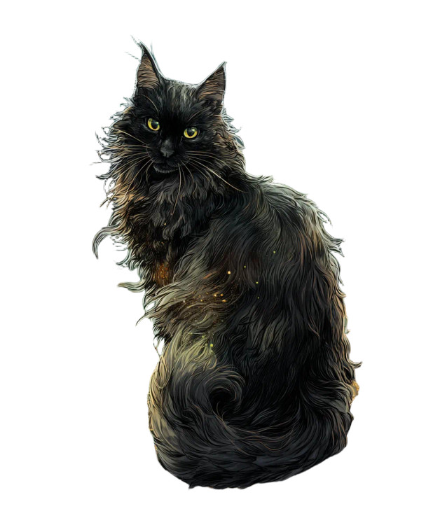 Regal Arcane Cat V2 Vinyl Car Decal Sticker – Waterproof & UV-Resistant 8.0"