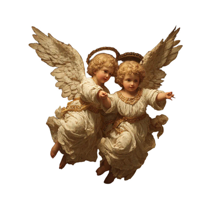 Baby Angels Flying V2 Vinyl Car Decal Sticker – Waterproof & UV-Resistant 6.826666666666667"