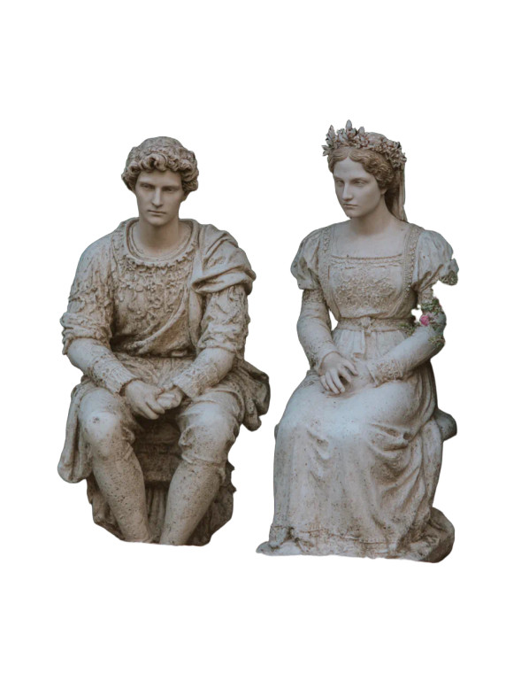 Contemplative Figures Vinyl Car Decal Sticker – Waterproof & UV-Resistant 8.213333333333333"
