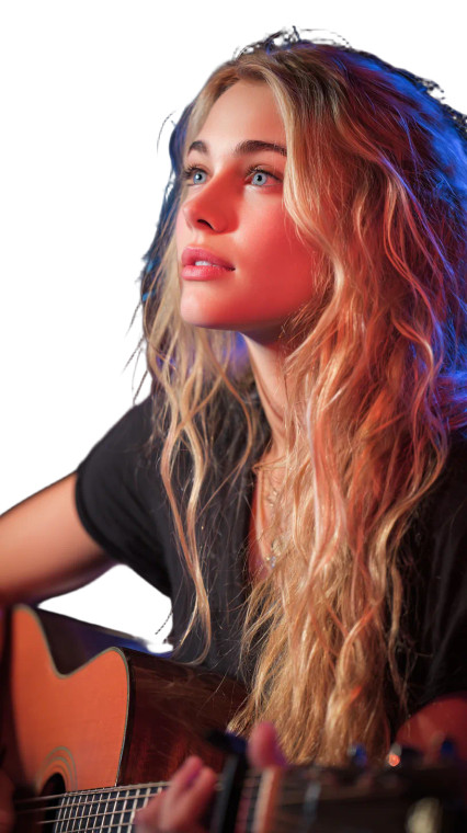 Passionate Guitarist V4 Vinyl Car Decal Sticker – Waterproof & UV-Resistant 9.706666666666667"