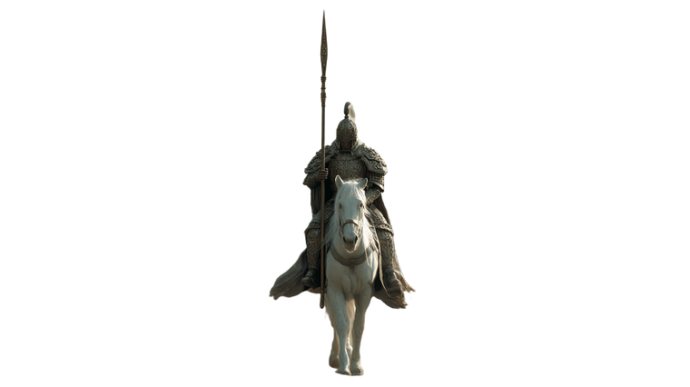 Ancient Chinese Cavalry V2 Vinyl Car Decal Sticker – Waterproof & UV-Resistant 2.72"