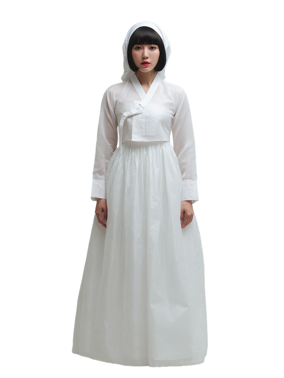Traditional Korean Hanbok V4 Vinyl Car Decal Sticker – Waterproof & UV-Resistant 8.213333333333333"