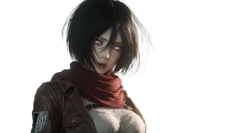 Mikasa Ackerman V3 Vinyl Car Decal Sticker – Waterproof & UV-Resistant 5.4