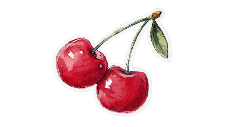 Cherry Sticker Vinyl Car Decal Sticker – Waterproof & UV-Resistant 2.72"
