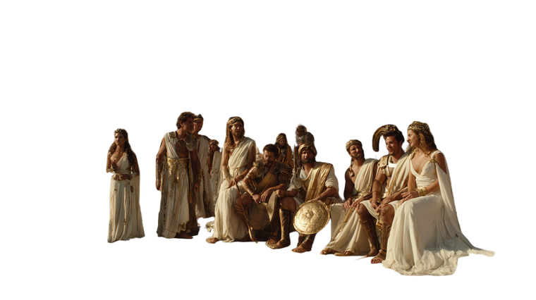 Ancient Greek Celebration Vinyl Car Decal Sticker – Waterproof & UV-Resistant 2.72"