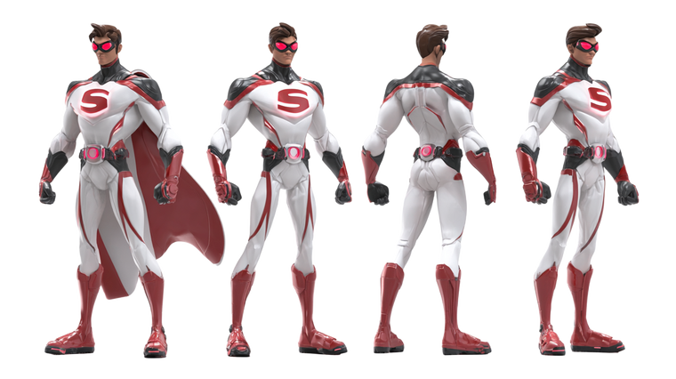 Speed Superhero Design Vinyl Car Decal Sticker – Waterproof & UV-Resistant 2.72"