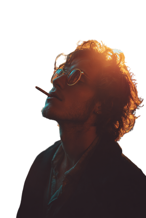 Dreamy Smoker Vinyl Car Decal Sticker – Waterproof & UV-Resistant 8.96"