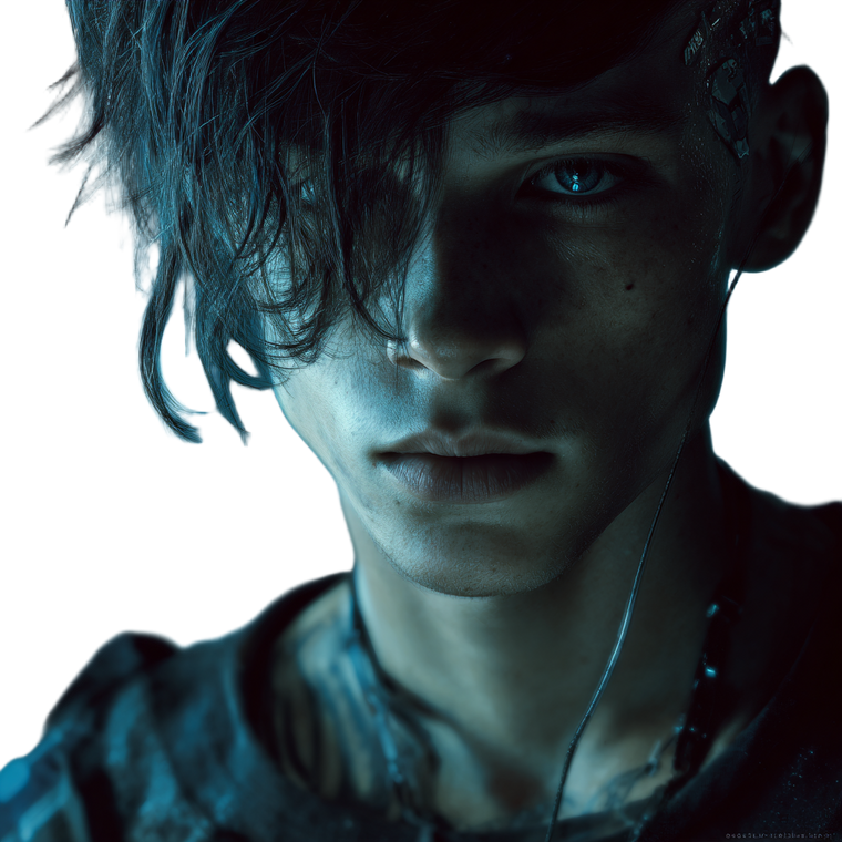 Cyberpunk Young Man V3 Vinyl Car Decal Sticker – Waterproof & UV-Resistant 3.4133333333333336"