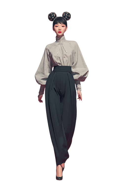 Confident Hanfu Woman Vinyl Car Decal Sticker – Waterproof & UV-Resistant 4.4