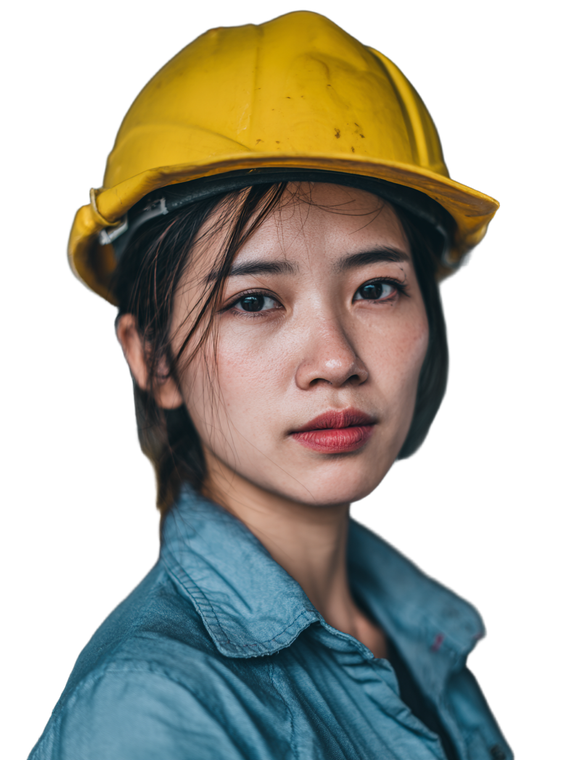 Asian Factory Worker V2 Vinyl Car Decal Sticker – Waterproof & UV-Resistant 8.213333333333333"