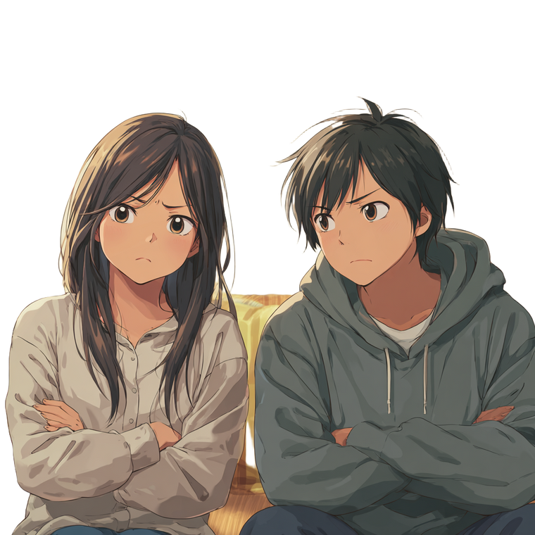 Anime Couple Disconnect Vinyl Car Decal Sticker – Waterproof & UV-Resistant 6.826666666666667"