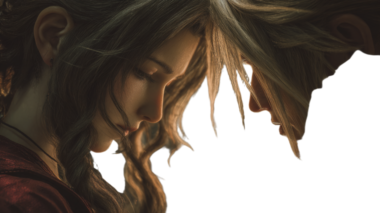 Aerith And Cloud Vinyl Car Decal Sticker – Waterproof & UV-Resistant 5.4