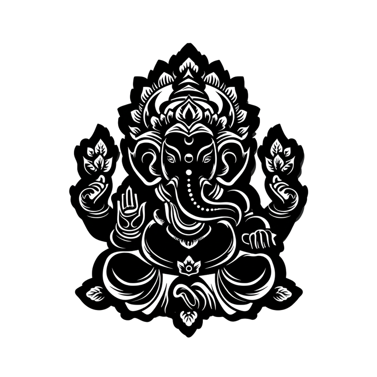 Baby Ganesha Sticker Vinyl Car Decal Sticker – Waterproof & UV-Resistant 3.4133333333333336"